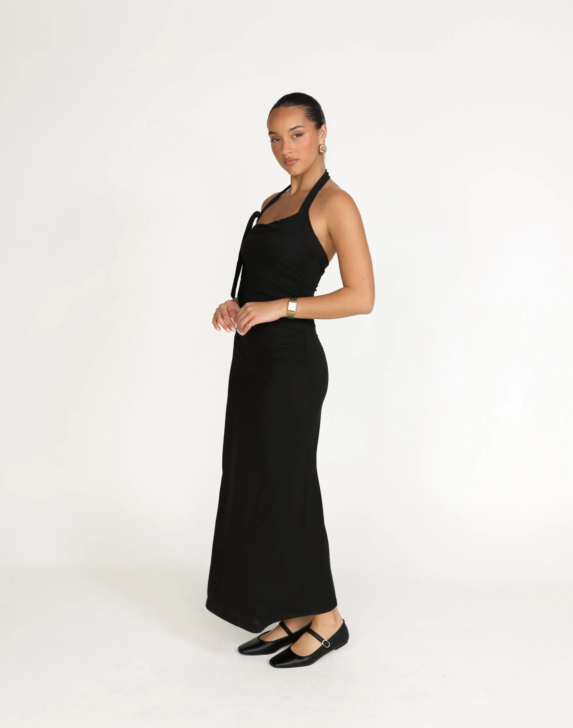 Fiore Maxi Dress (Black)