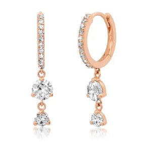 Floating Diamond Drop Earrings