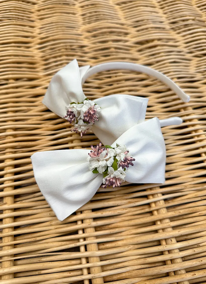 Flowers Bow Clip