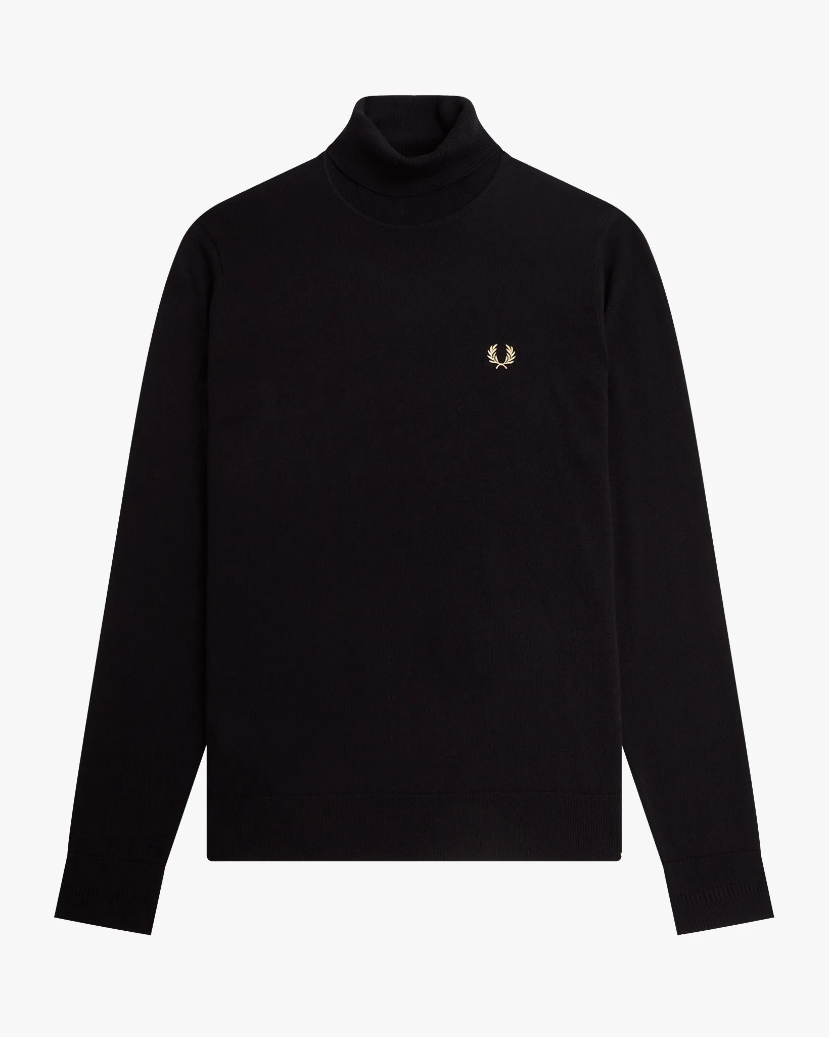 Fred Perry Roll Neck Jumper - Black