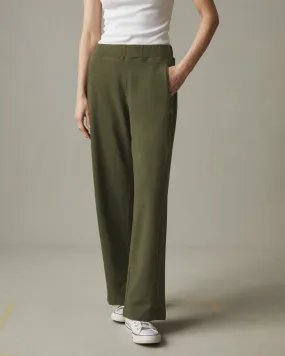 French Terry Straight Sweatpant - Moss