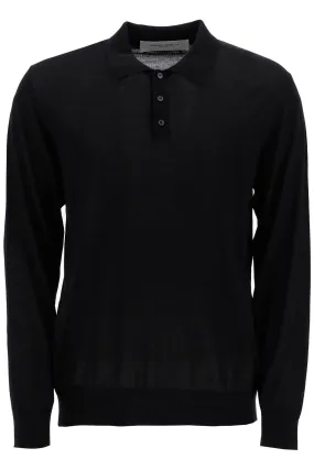 GOLDEN GOOSE long-sleeved wool polo shirt