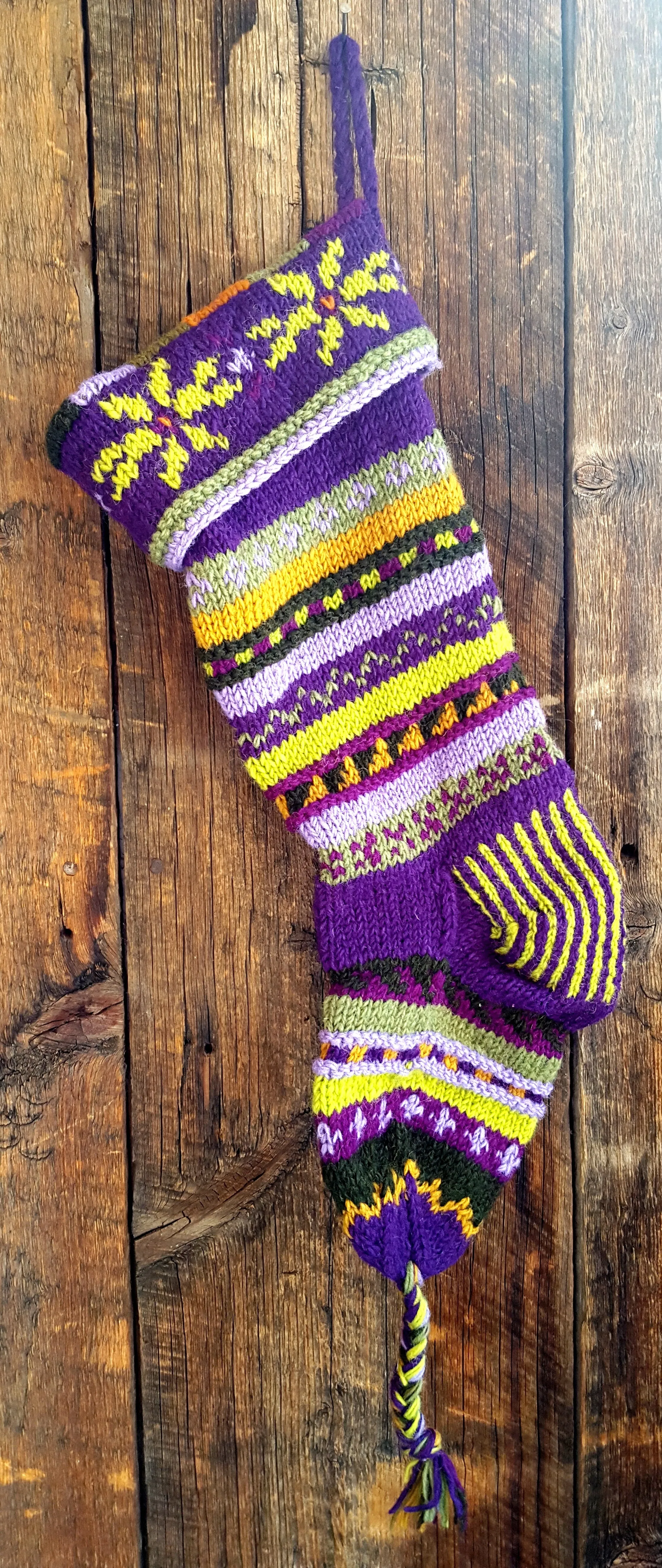 Hand Knit Old World Stockings - Holiday