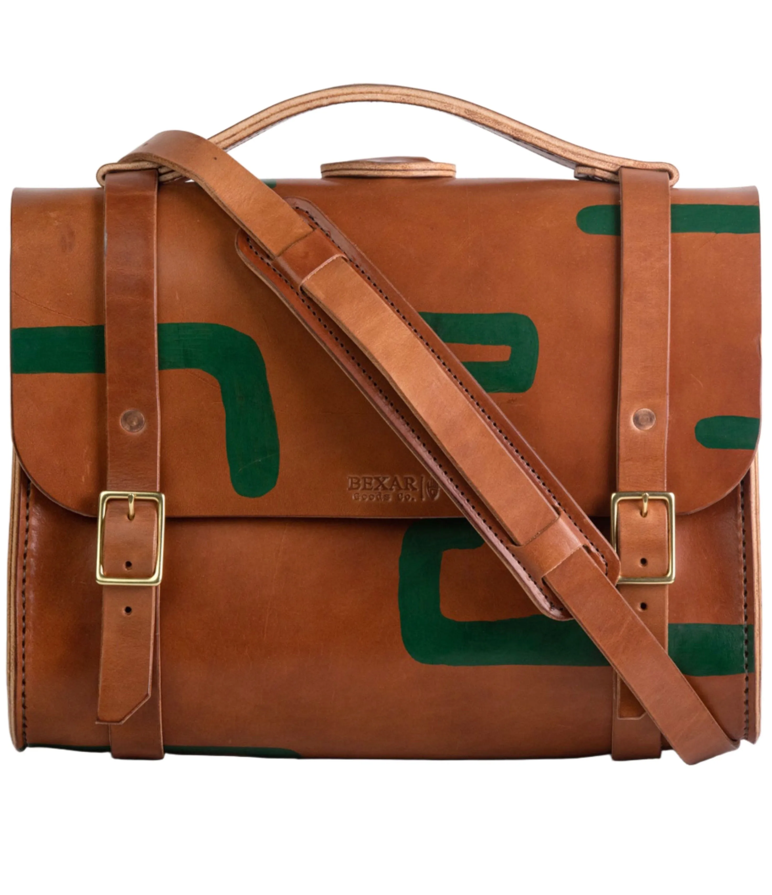 Hand Painted Porter Satchel // Buck Brown