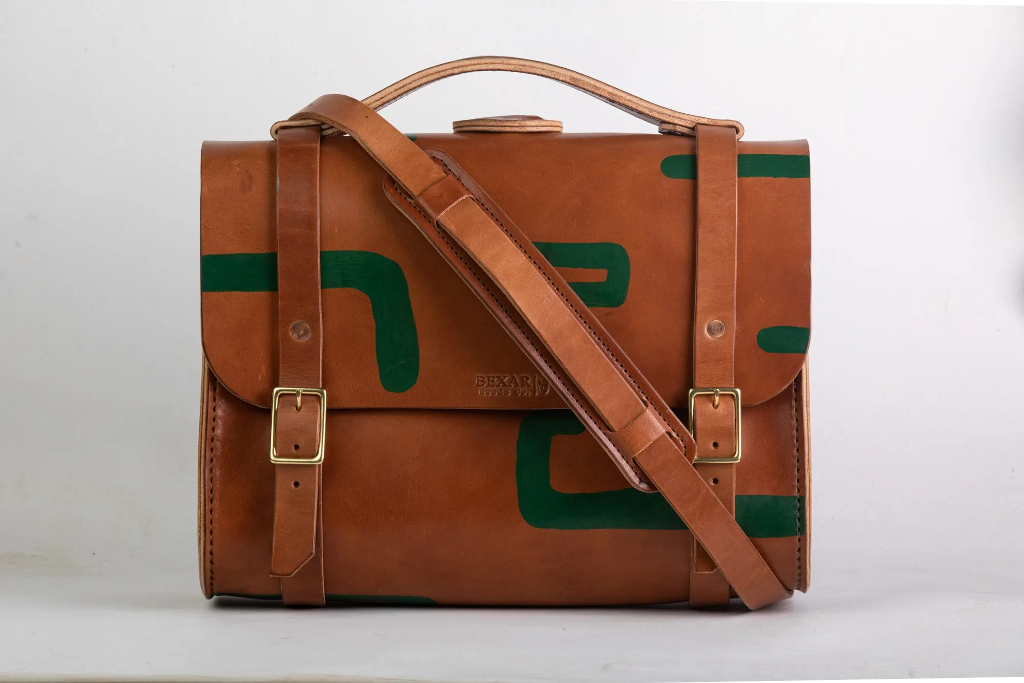 Hand Painted Porter Satchel // Buck Brown