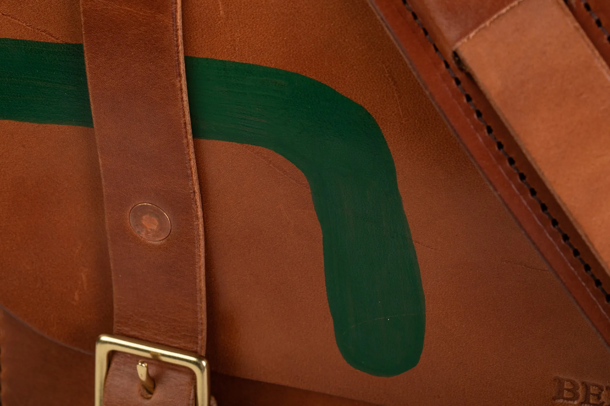 Hand Painted Porter Satchel // Buck Brown