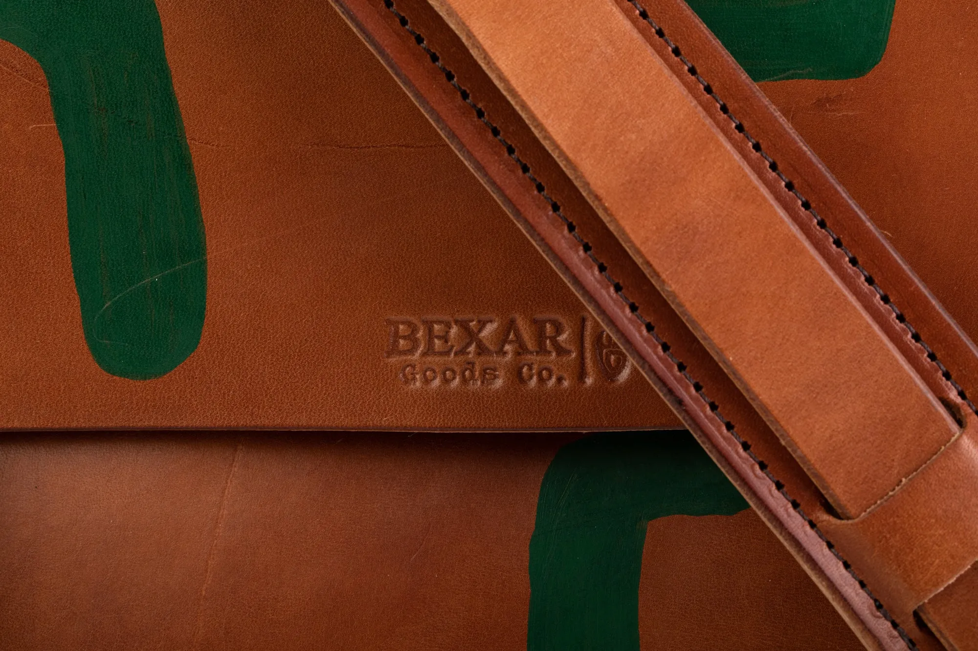 Hand Painted Porter Satchel // Buck Brown