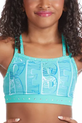 Haven Sports Bra in Aqua Splash