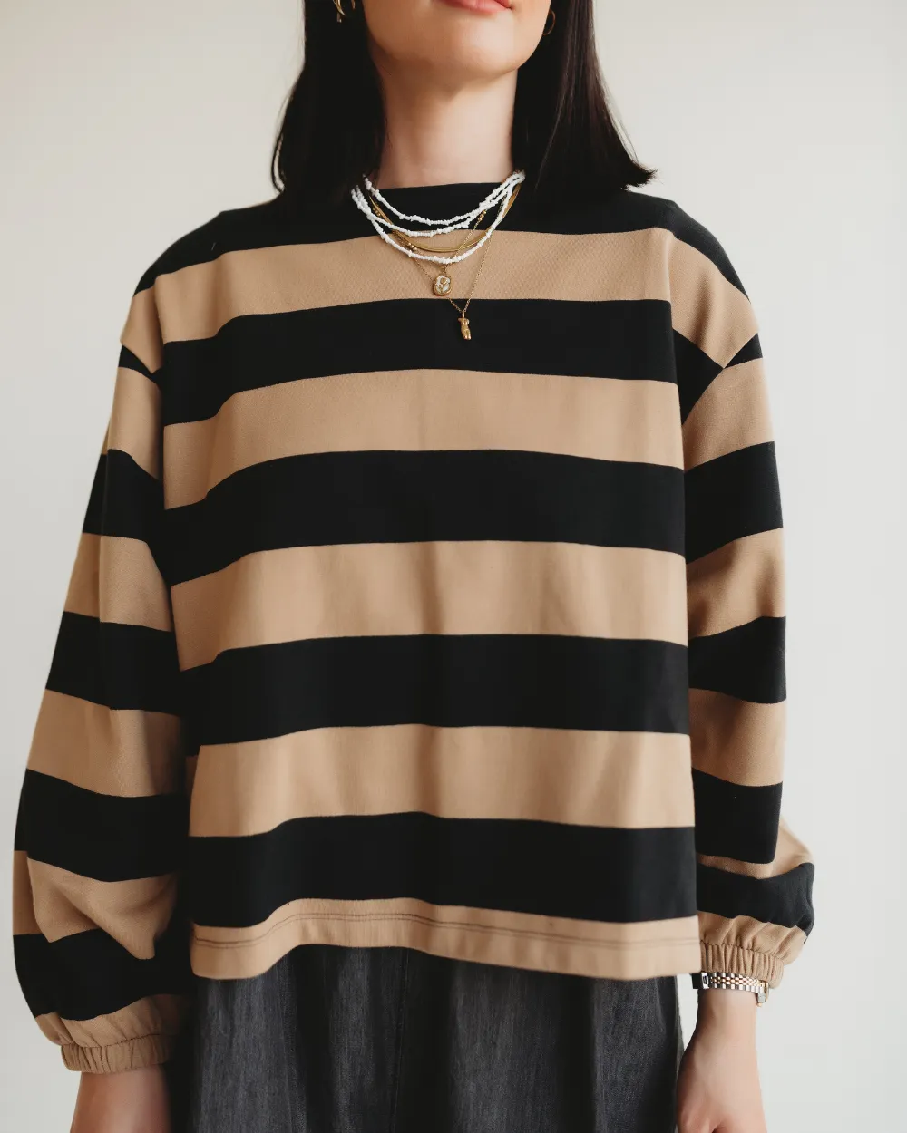 Ivy Striped Sweatshirt