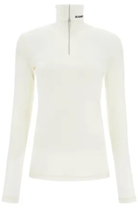 JIL SANDER long-sleeved t-shirt with zipper