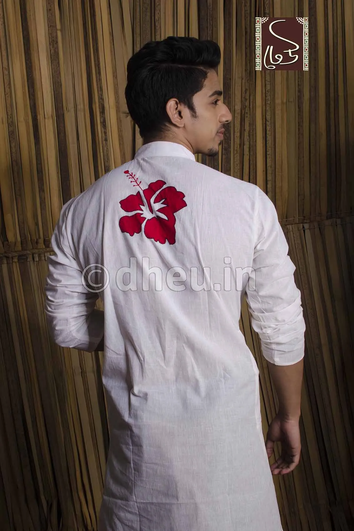 Joba-Handloom Cotton Applique kurta