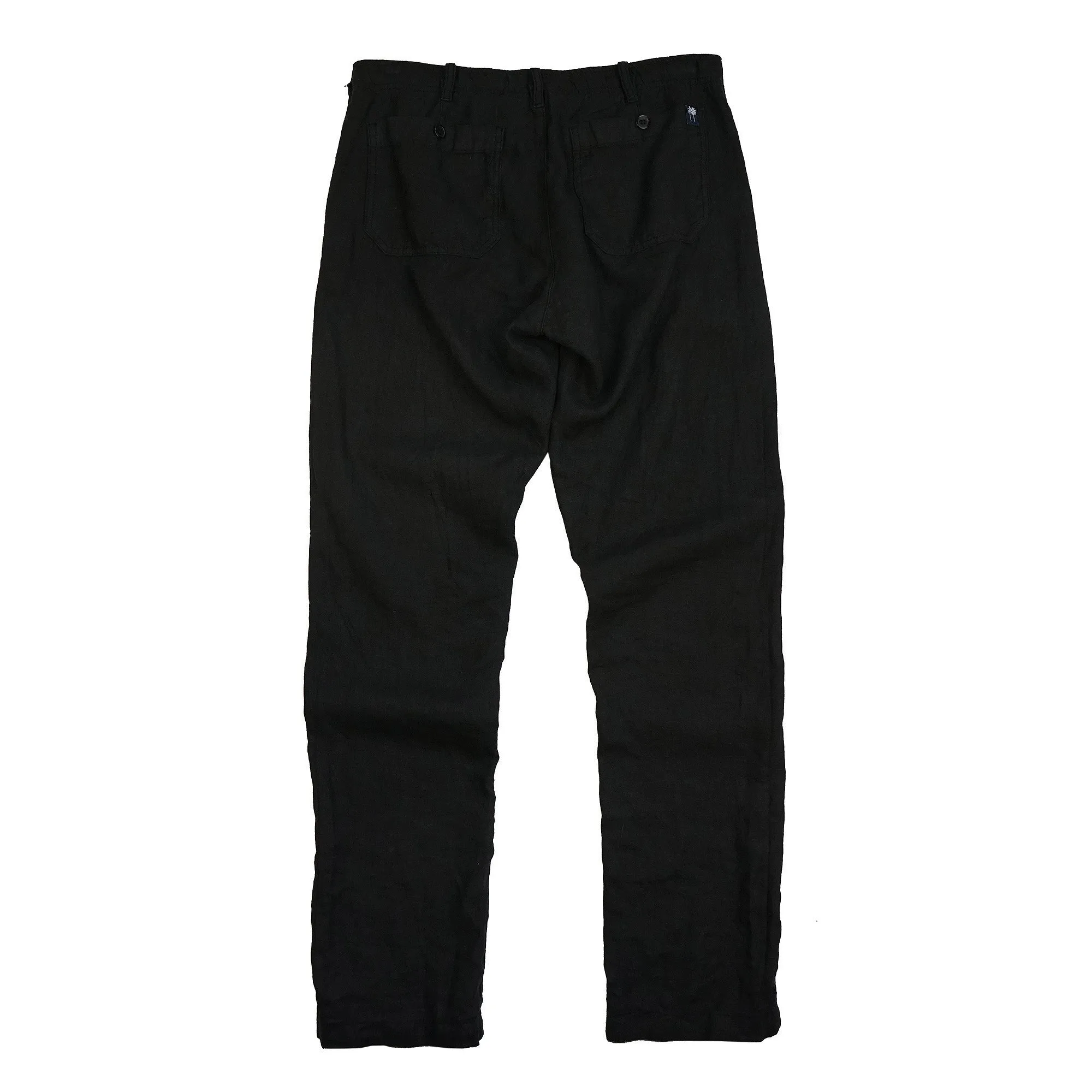 Key West Black Linen Pants