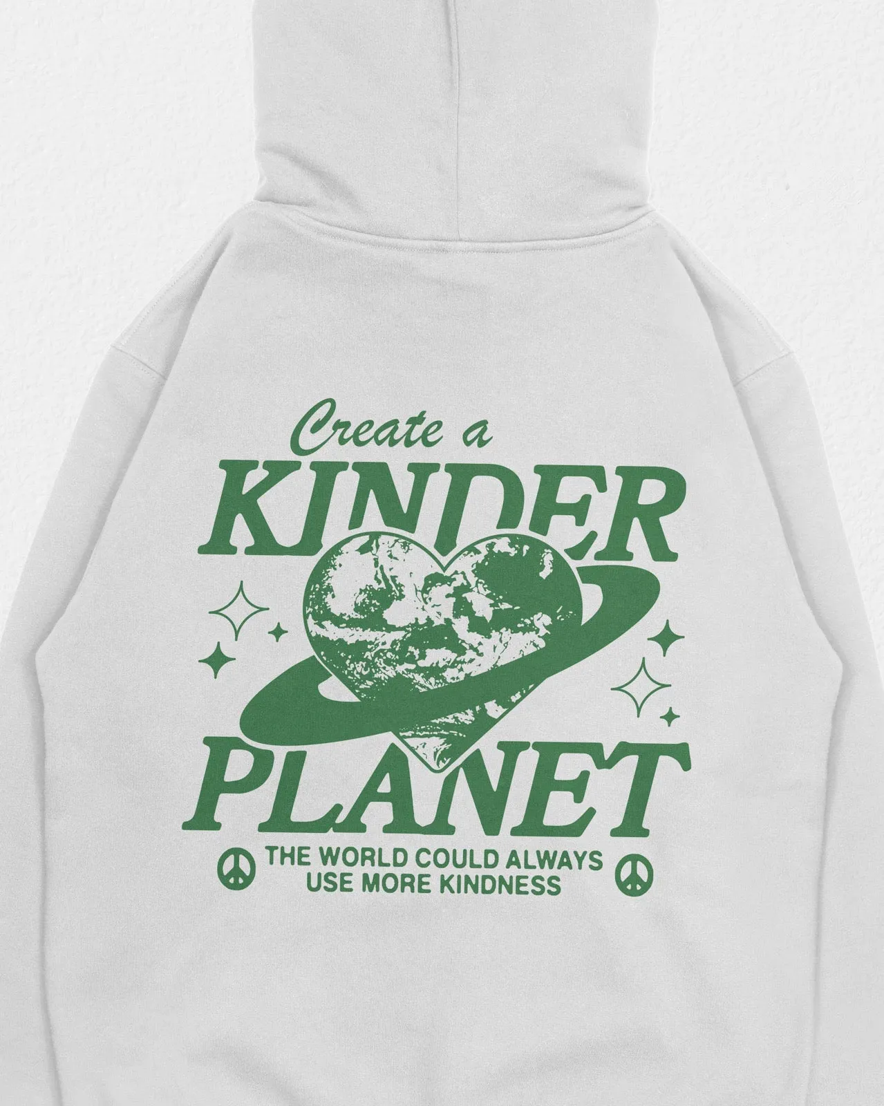 Kinder Planet Hoodie White