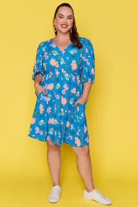 Let's Get Loud Dino Print Dress