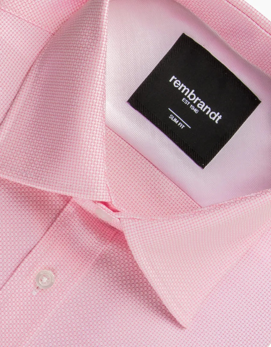 London Pink Textured Shirt