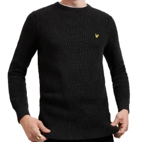 Lyle And Scott Ribbed Jumper - True Black KN1113V