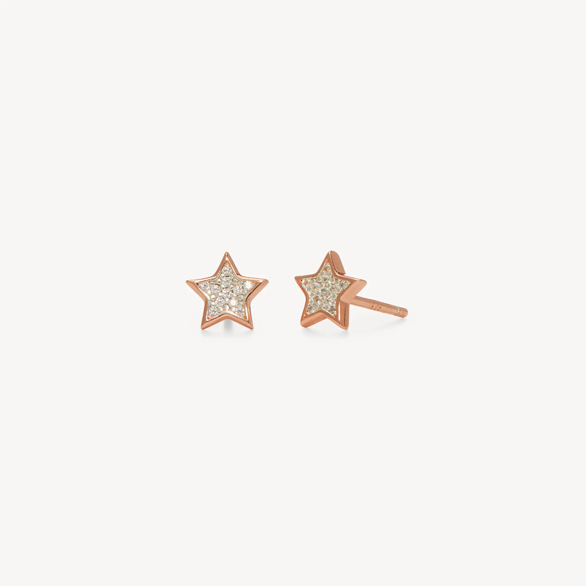 Mini Pavé Star Stud Earrings