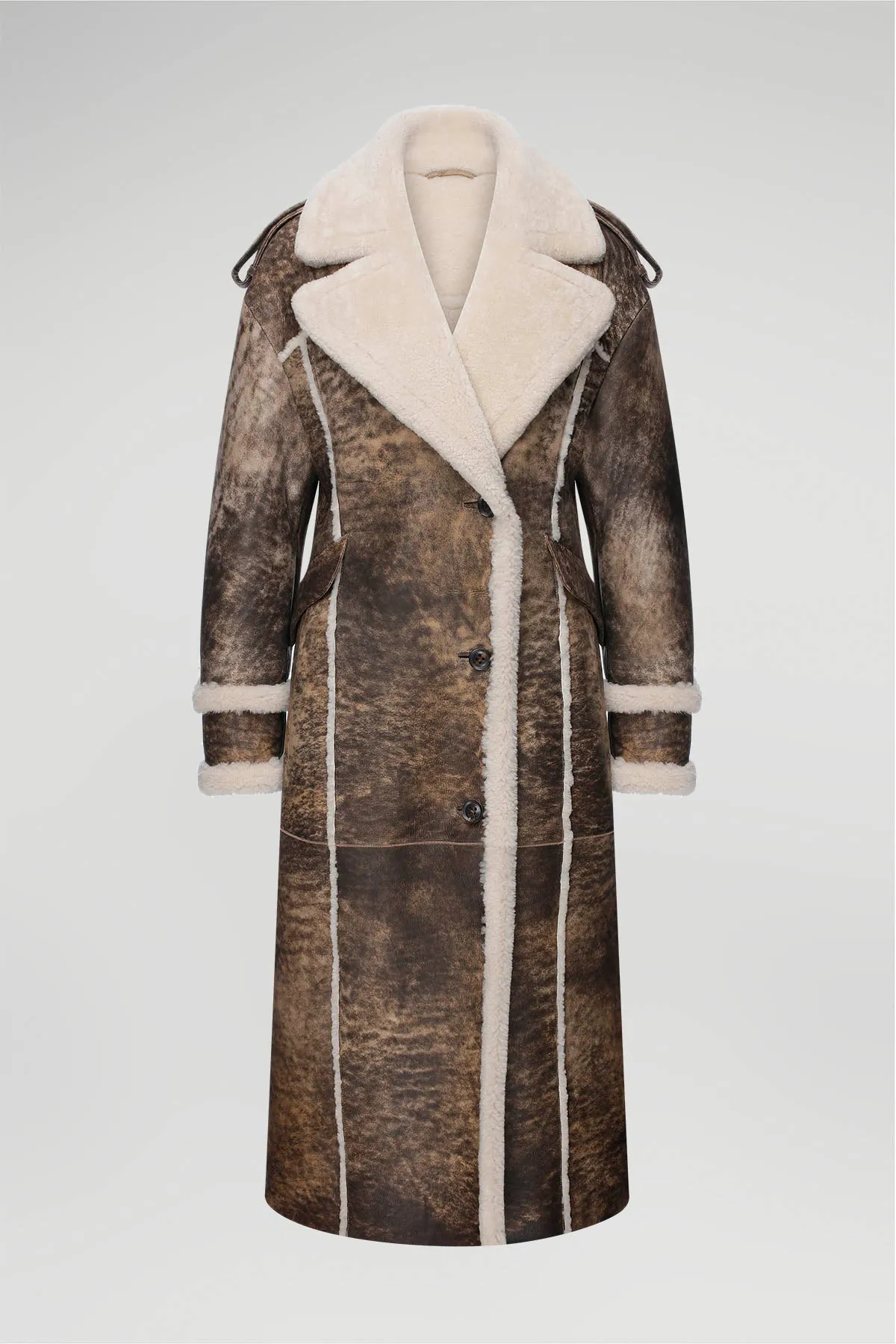 Morgane - Brown Shearling Coat