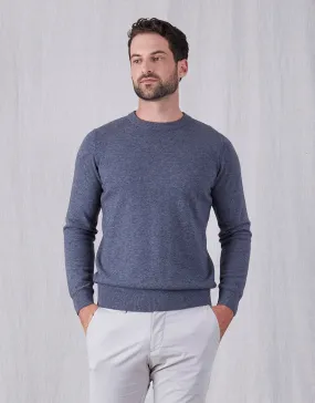 Naseby Grey Crew Neck Jersey