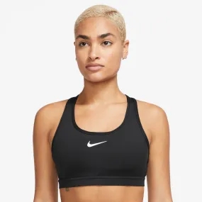 Nike Women's Dri-FIT Swoosh Medium Support Bra Black / White