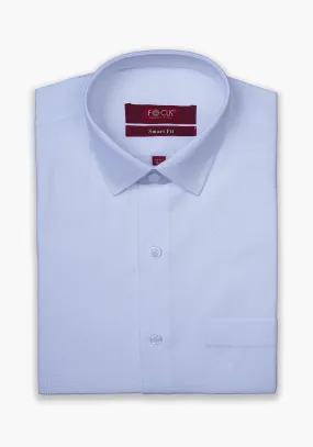 Off White Self Print Dress Shirt