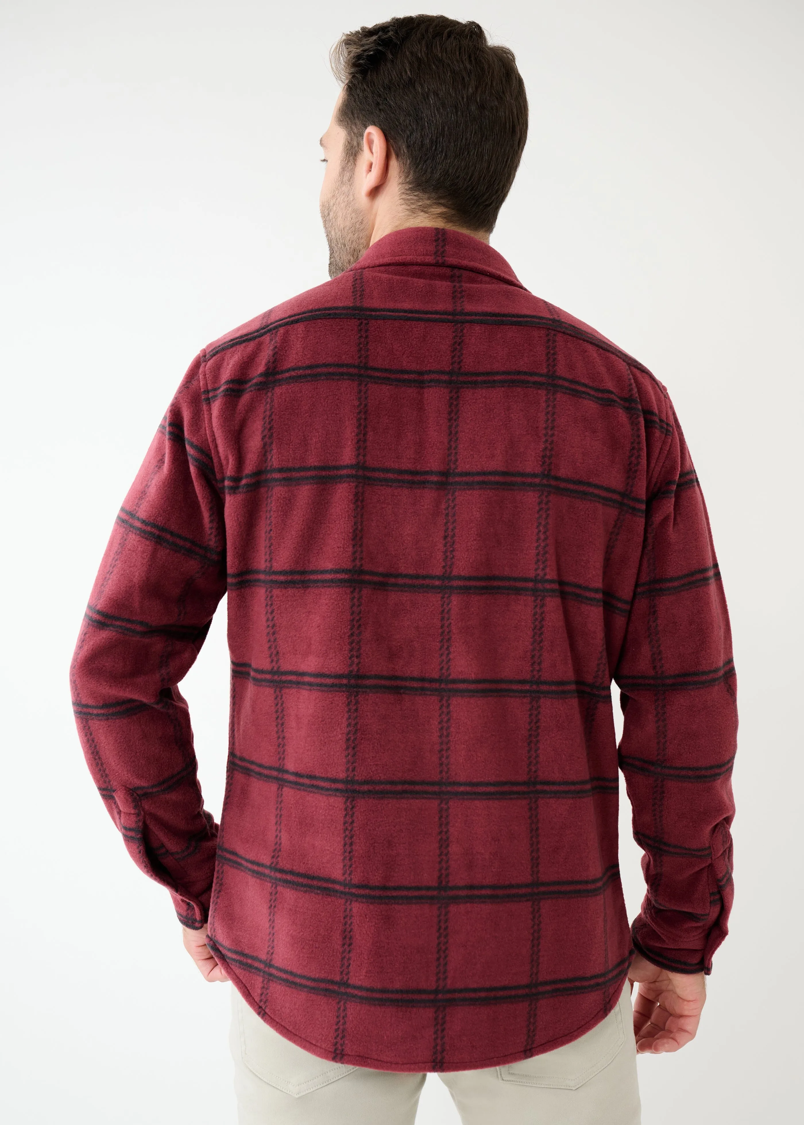 Sunday Shirt Jacket | Burgundy Check