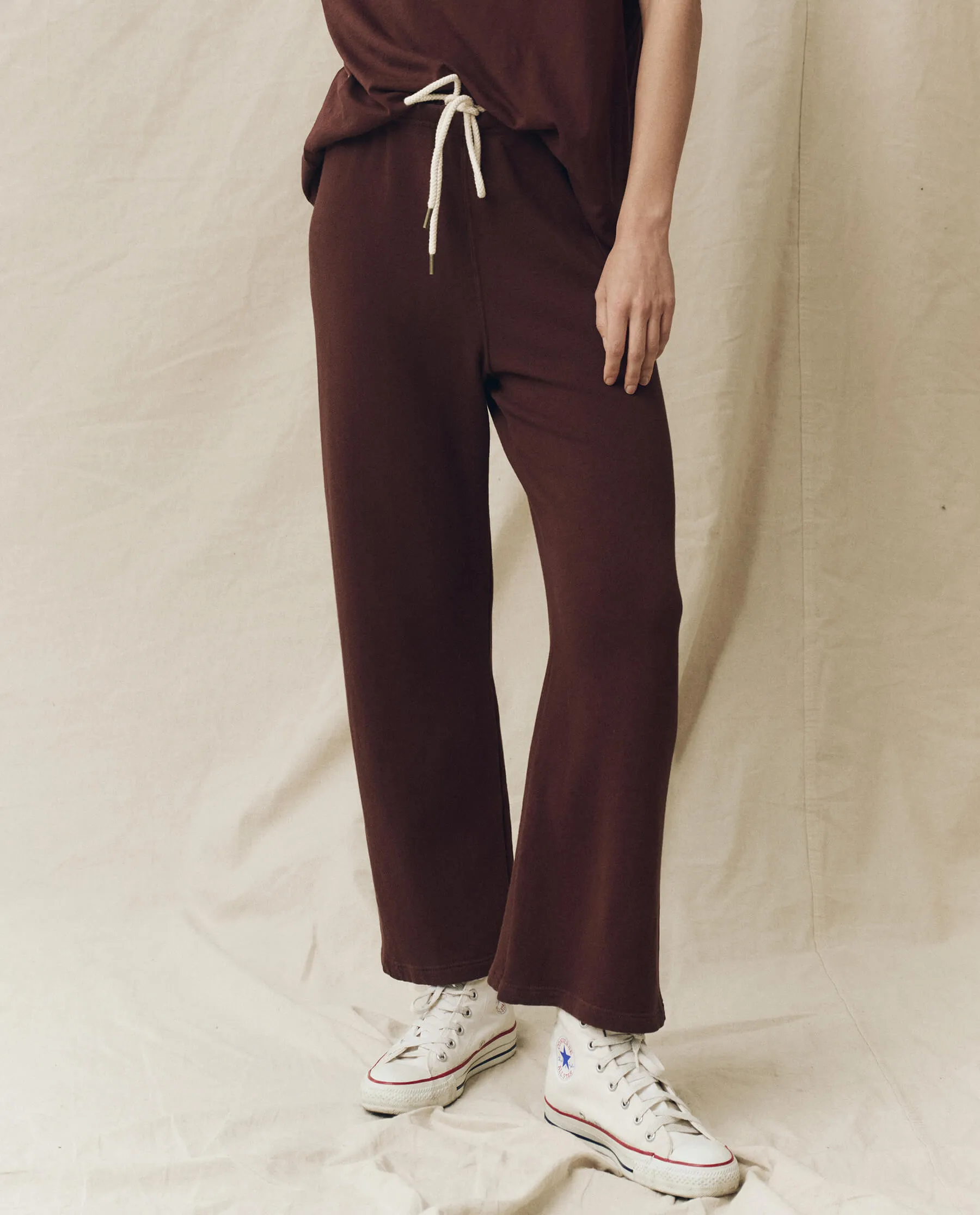 The Lap Sweatpant. Solid -- Toasted Walnut