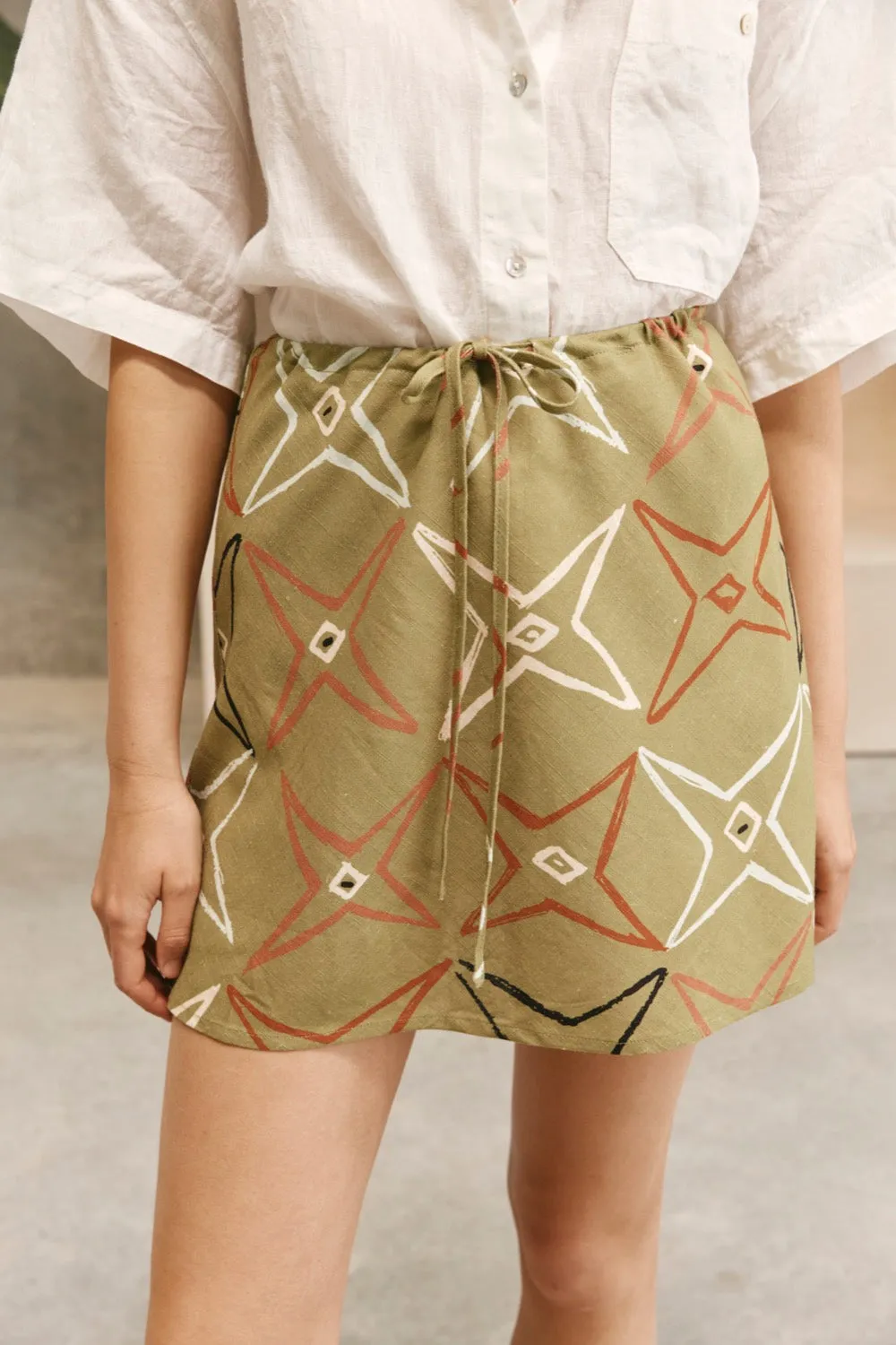 The Way To San Jose Bias Cut Mini Skirt Esse