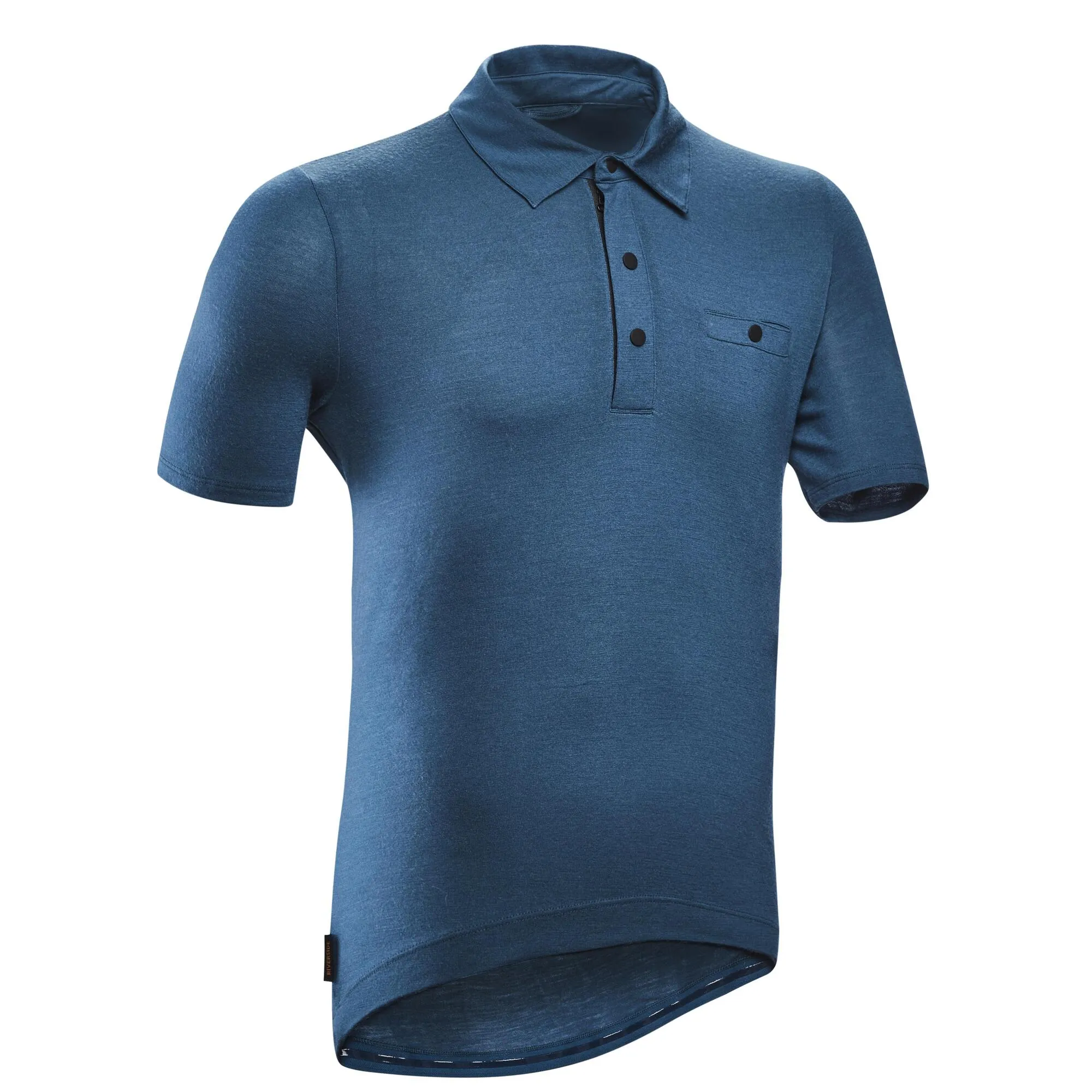 Triban Men's Merino Wool Gravel Cycling Polo Shirt