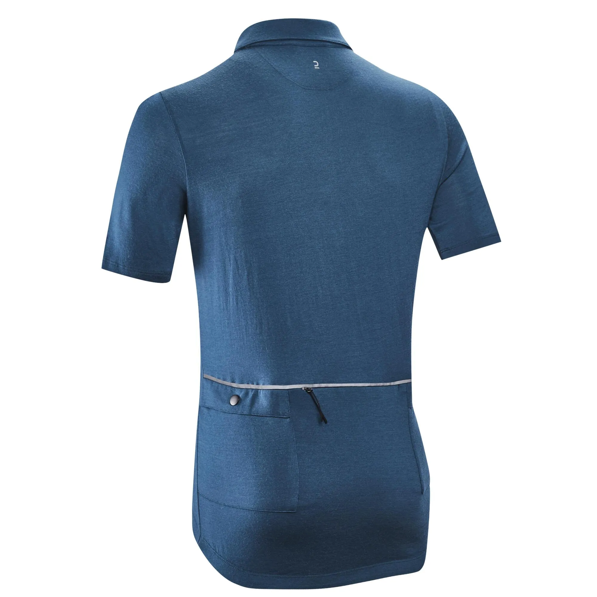 Triban Men's Merino Wool Gravel Cycling Polo Shirt