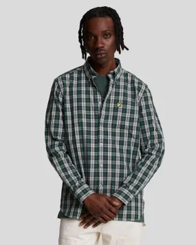 Washed Check Poplin Shirt