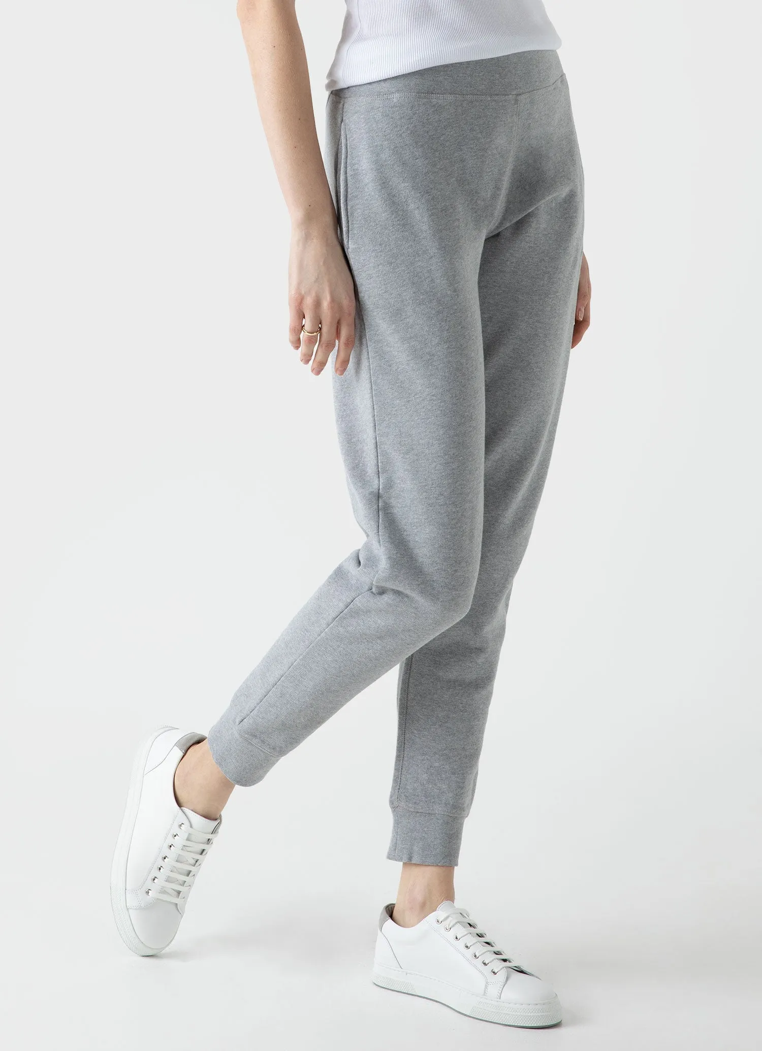 Women's Relaxed Sweatpants in Grey Melange